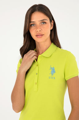 Женская базовая футболка фисташкового цвета - U.s. polo assn фото 2