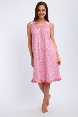 Ночная сорочка из кулирки Василиса лиловая огурцы - Амадэль фото 19