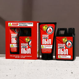 Подарочный набор косметики Охлади свой пыл, гель для душа 300 мл и гель для бритья 110 мл, HARD LINE