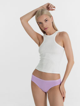 Цена за 2 штуки! Трусы женские бразилиана в сиреневом цвете сирень 412247H