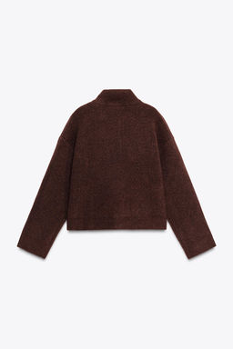 HIGH NECK KNIT CARDIGAN - Zara фото 8