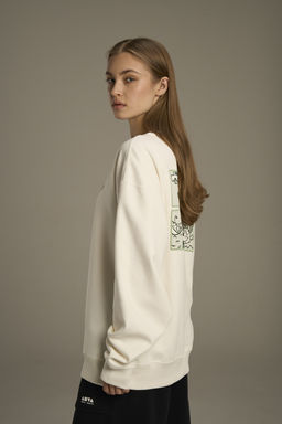 Свитшот утепленный Белый