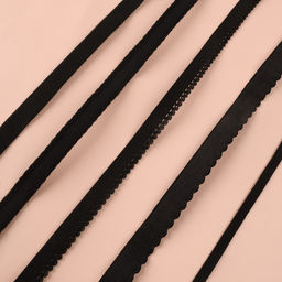 Набор резинок для пошива нижнего белья TEIRA, 5 видов, чёрный