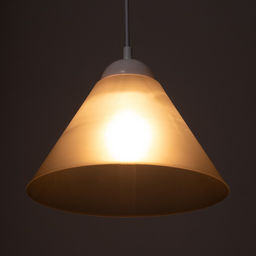 Плафон отдельный «Конус», Е27, дымчатый, 25×25×15 см