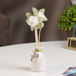 Набор подарочный с диффузором «Ваза с цветком», аромат кофе, «Богатство Аромата»