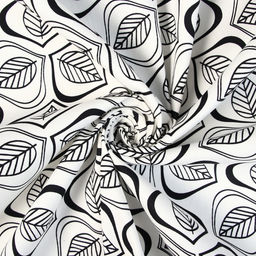 Шторы для кухни Этель Leaves, 149×180 см - 2 шт., подхваты - 2 шт., 100% хлопок