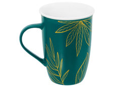 Кружка 450 мл 12,5*9*12,5 см Листья, NEW BONE CHINA - Elan gallery фото 7
