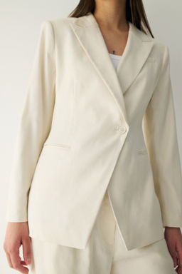 Americana en mezcla de lino Easy Care Slim Fit - H&m фото 6