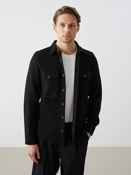 Regular Fit Uzun Kollu Erkek G?mlek Ceket