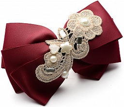 Заколка-автомат PU0331 бордо