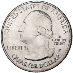 25 центов (1/4 доллара) 2021 года P США Национальные парки №56 Национальное историческое место Пилоты из Таскиги