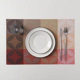 Цена за 12 шт. Салфетка сервировочная на стол Пики, 4530 см, цвет красный