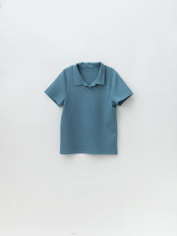 Футболка для мальчика поло, синий - Lesi kids фото 38