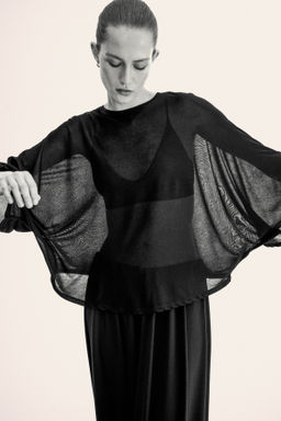 Top de punto con mangas murci?lago - H&m фото 2