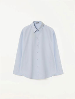 Рубашка однотонная - Emka фото 5