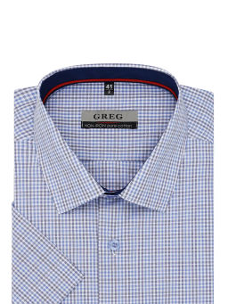 Сорочка мужская короткий рукав GREG 235/201/6101/Z/1p
