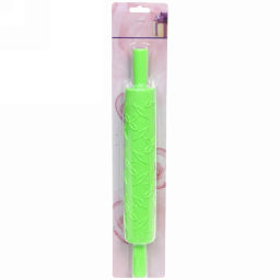 Цена за 2 шт. Скалка пластмассовая фигурная "Цветочки" 37*5см