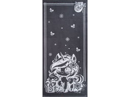 Полотенце махровое 6с102.411ж1 Аниме-единорог (графит5) 67х150см