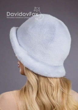 Шапка Шляпка экомех панама голубой