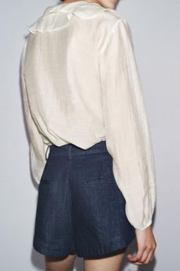 ZW COLLECTION RUFFLED SHIRT - Zara фото 12
