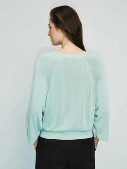 Джемпер с широким рукавом из вискозы / Zarina фото 9