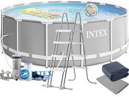 -22% Бассейн Prism Frame 457х122 см (фильтр-насос 3,8 м3/ч, лестница, подстилка, тент), INTEX  фото 2