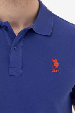 Мужская синяя базовая футболка - U.s. polo assn фото 8