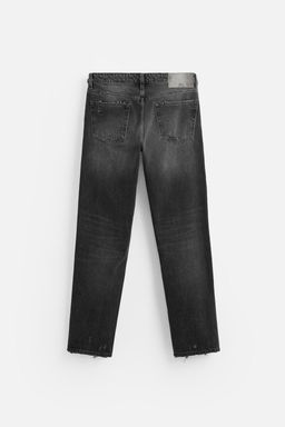 STRAIGHT FIT RIP JEANS - Zara фото 7