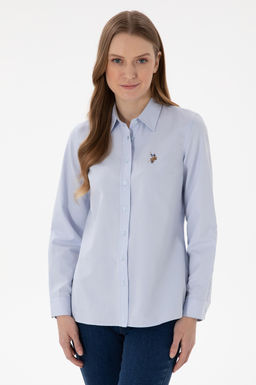 Kad_n A__k Mavi Uzun Kollu Basic G_mlek Sepette S_rpriz _ndirim - U.s. polo assn фото 8