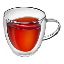 Кружка стеклянная Сердце Walmer Lovely с двойными стенками, 0.25 л, цвет прозрачный  фото 5