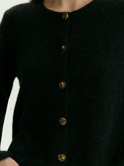 Кардиган из шерсти альпаки, ML747/ravja - Emka фото 5