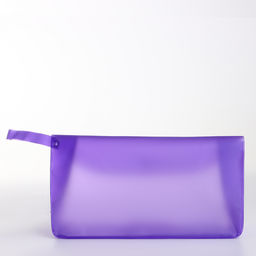 Цена за 2 шт. Косметичка на кнопке для бассейна, с ручкой, фиолетовая/прозрачная - Simaland фото 3