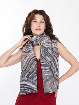 Большой, мягкий, тонкий и очень нежный двусторонний палантин с рисунком - Tantino фото 12