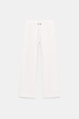 PANTAL?N CULOTTE TEJIDO R?STICO / Crudo - Zara фото 6