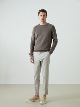 Bisiklet Yaka Erkek Triko Kazak