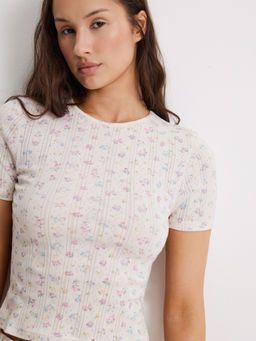 Infinity / Футболка жен. Sevilla молочный принт - Infinity Lingerie фото 4