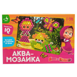 Аквамозаика с декорациями Маша и Медведь Прогулка в лесу  фото 7