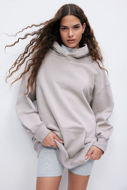 Vestido de algodon con capucha