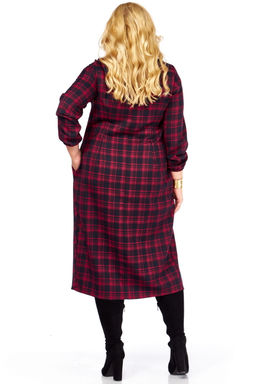 Платье Celentano 5058 красная клетка фото 4