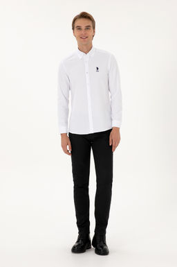 Erkek Beyaz Uzun Kollu Basic G_mlek Sepette S_rpriz _ndirim - U.s. polo assn фото 4