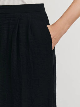 Брюки палаццо из жатой ткани / Zarina  фото 5