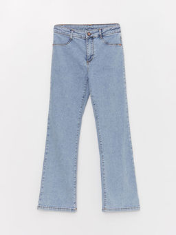 Basic ?spanyol Pa?a K?z ?ocuk Jean Pantolon - Waikiki фото 3