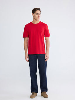 Bisiklet Yaka Penye Erkek Ti??rt