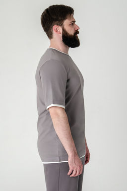 Арт. 67128/1 Футболка мужская 48-56 (5 шт) Цвет:светло-серый - Идеал фото 6