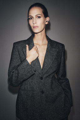 PEPLUM BLAZER WITH WOOL ZW COLLECTION