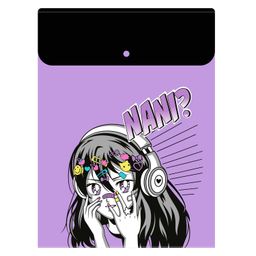 Папка для школьных тетрадей пластиковая арт. 63118/ 3 МАНГА