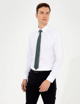 Beyaz Slim Fit Uzun Kollu G_mlek - Cacharel фото 3