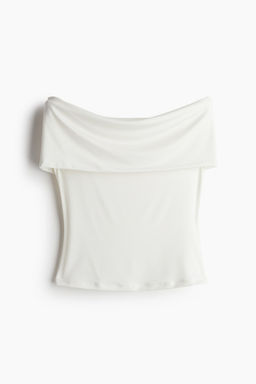 Top off-the-shoulder en punto - H&m фото 6
