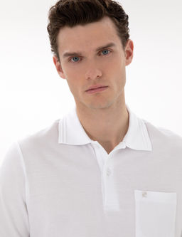 Beyaz Regular Fit %100 Pamuk Polo Yaka Basic Ti__rt - Pierre cardin фото 3
