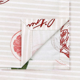 "Грейпфрут К" Скатерть 200х145см, длина стола до 160см, на 6-8 персон, хлопок "Премиум" 186г/м2, "Домашняя мода" (Россия)